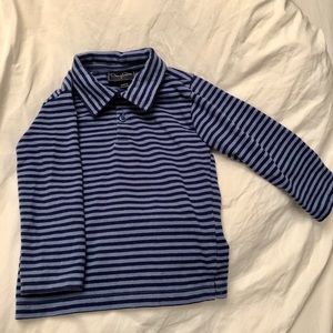 Oscar de la Renta Toddler Striped Polo Shirt